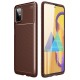 Newface Samsung Galaxy M51 Kılıf Focus Karbon Silikon - Kahverengi Newface Samsung Galaxy M51 Kılıf Focus Karbon Silikon - Kahverengi
