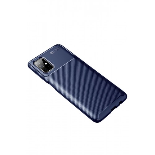 Newface Samsung Galaxy M51 Kılıf Focus Karbon Silikon - Lacivert Newface Samsung Galaxy M51 Kılıf Focus Karbon Silikon - Lacivert