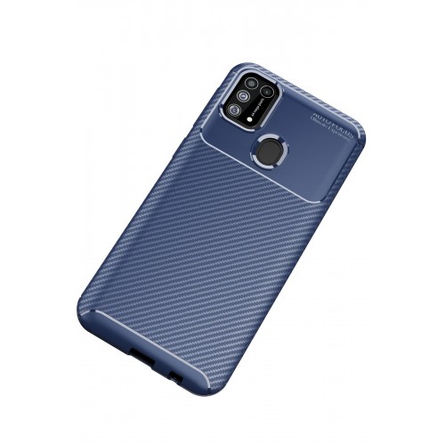 Newface Samsung Galaxy M31 Kılıf Focus Karbon Silikon - Lacivert Newface Samsung Galaxy M31 Kılıf Focus Karbon Silikon - Lacivert