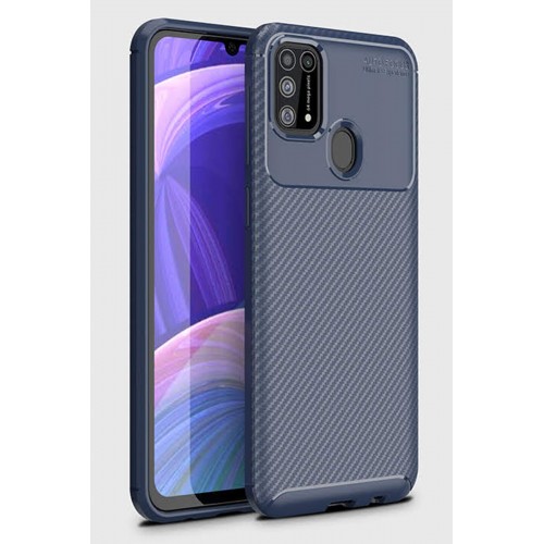 Newface Samsung Galaxy M31 Kılıf Focus Karbon Silikon - Lacivert Newface Samsung Galaxy M31 Kılıf Focus Karbon Silikon - Lacivert