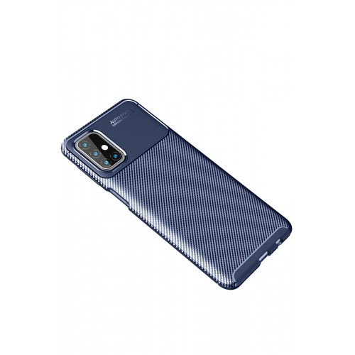 Newface Samsung Galaxy M31S Kılıf Focus Karbon Silikon - Lacivert Newface Samsung Galaxy M31S Kılıf Focus Karbon Silikon - Lacivert