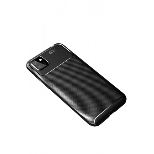 Newface Huawei Y5P Kılıf Focus Karbon Silikon - Siyah Newface Huawei Y5P Kılıf Focus Karbon Silikon - Siyah