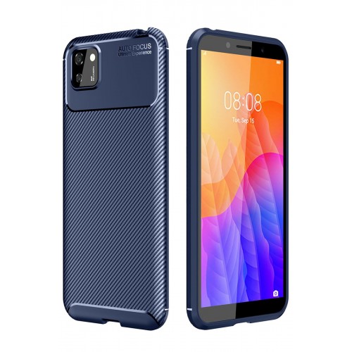 Newface Huawei Y5P Kılıf Focus Karbon Silikon - Lacivert Newface Huawei Y5P Kılıf Focus Karbon Silikon - Lacivert