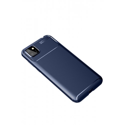 Newface Huawei Y5P Kılıf Focus Karbon Silikon - Lacivert Newface Huawei Y5P Kılıf Focus Karbon Silikon - Lacivert