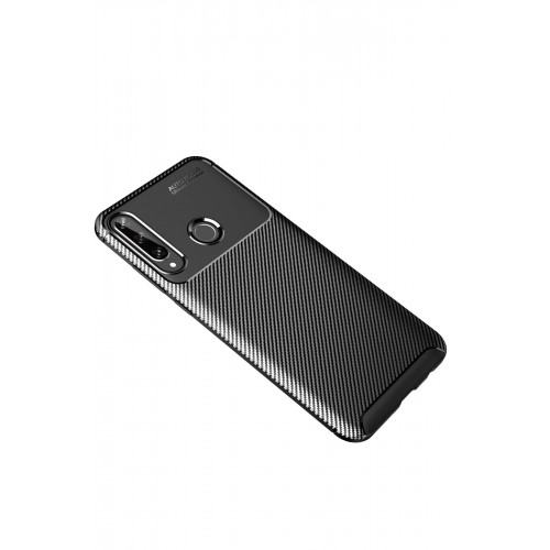 Newface Huawei Y6P Kılıf Focus Karbon Silikon - Siyah Newface Huawei Y6P Kılıf Focus Karbon Silikon - Siyah