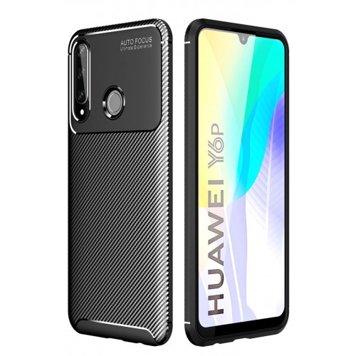 Newface Huawei Y6P Kılıf Focus Karbon Silikon - Siyah Newface Huawei Y6P Kılıf Focus Karbon Silikon - Siyah