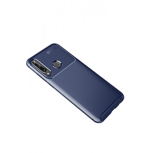 Newface Huawei Y6P Kılıf Focus Karbon Silikon - Lacivert Newface Huawei Y6P Kılıf Focus Karbon Silikon - Lacivert