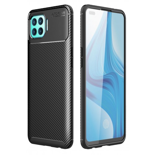 Newface Oppo Reno 4 Lite Kılıf Focus Karbon Silikon - Siyah Newface Oppo Reno 4 Lite Kılıf Focus Karbon Silikon - Siyah