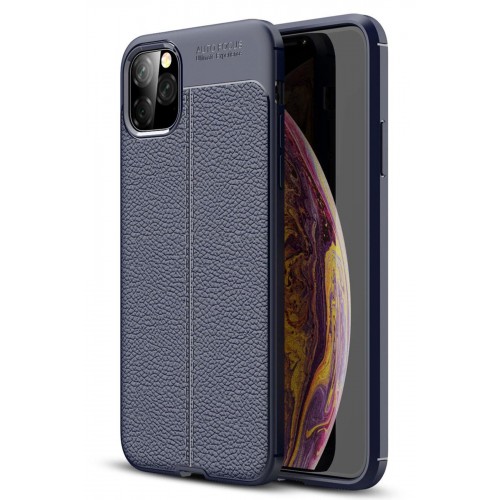 Newface iPhone 11 Pro Kılıf Focus Derili Silikon - Lacivert Newface iPhone 11 Pro Kılıf Focus Derili Silikon - Lacivert