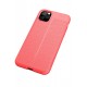 Newface iPhone 11 Pro Max Kılıf Focus Derili Silikon - Kırmızı Newface iPhone 11 Pro Max Kılıf Focus Derili Silikon - Kırmızı