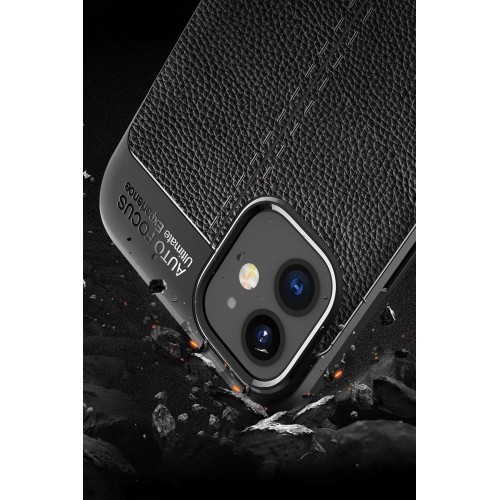 Newface iPhone 12 Mini Kılıf Focus Derili Silikon - Kırmızı Newface iPhone 12 Mini Kılıf Focus Derili Silikon - Kırmızı