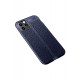 Newface iPhone 12 Kılıf Focus Derili Silikon - Lacivert Newface iPhone 12 Kılıf Focus Derili Silikon - Lacivert