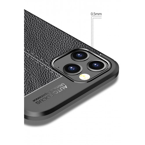Newface iPhone 12 Kılıf Focus Derili Silikon - Lacivert Newface iPhone 12 Kılıf Focus Derili Silikon - Lacivert