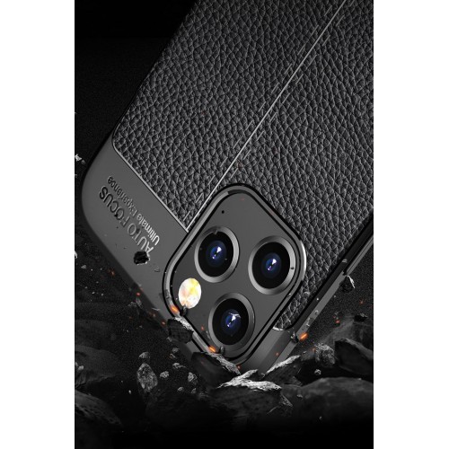 Newface iPhone 12 Pro Kılıf Focus Derili Silikon - Kırmızı Newface iPhone 12 Pro Kılıf Focus Derili Silikon - Kırmızı