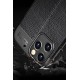 Newface iPhone 12 Pro Kılıf Focus Derili Silikon - Kırmızı