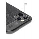 Newface iPhone 12 Pro Kılıf Focus Derili Silikon - Kırmızı