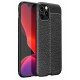 Newface iPhone 12 Pro Max Kılıf Focus Derili Silikon - Siyah Newface iPhone 12 Pro Max Kılıf Focus Derili Silikon - Siyah
