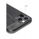 Newface iPhone 12 Pro Max Kılıf Focus Derili Silikon - Siyah Newface iPhone 12 Pro Max Kılıf Focus Derili Silikon - Siyah