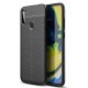 Newface Samsung Galaxy M11 Kılıf Focus Derili Silikon - Siyah Newface Samsung Galaxy M11 Kılıf Focus Derili Silikon - Siyah