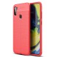 Newface Samsung Galaxy M11 Kılıf Focus Derili Silikon - Kırmızı Newface Samsung Galaxy M11 Kılıf Focus Derili Silikon - Kırmızı