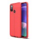 Newface Samsung Galaxy M30S Kılıf Focus Derili Silikon - Kırmızı Newface Samsung Galaxy M30S Kılıf Focus Derili Silikon - Kırmızı