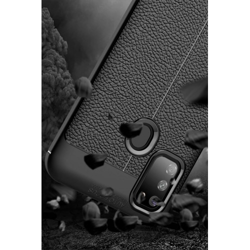Newface Samsung Galaxy M30S Kılıf Focus Derili Silikon - Kırmızı Newface Samsung Galaxy M30S Kılıf Focus Derili Silikon - Kırmızı