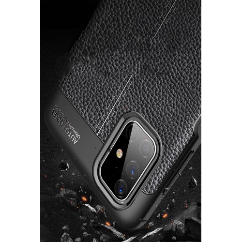 Newface Samsung Galaxy M51 Kılıf Focus Derili Silikon - Lacivert Newface Samsung Galaxy M51 Kılıf Focus Derili Silikon - Lacivert