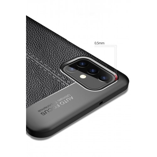 Newface Samsung Galaxy M31S Kılıf Focus Derili Silikon - Kırmızı Newface Samsung Galaxy M31S Kılıf Focus Derili Silikon - Kırmızı