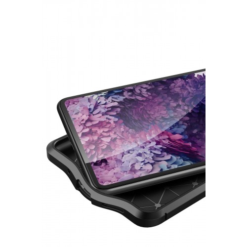 Newface Samsung Galaxy S20 FE Kılıf Focus Derili Silikon - Kırmızı Newface Samsung Galaxy S20 FE Kılıf Focus Derili Silikon - Kırmızı