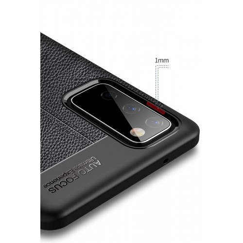 Newface Samsung Galaxy S20 FE Kılıf Focus Derili Silikon - Kırmızı Newface Samsung Galaxy S20 FE Kılıf Focus Derili Silikon - Kırmızı