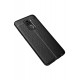 Newface Xiaomi Redmi Note 9 Kılıf Focus Derili Silikon - Siyah Newface Xiaomi Redmi Note 9 Kılıf Focus Derili Silikon - Siyah