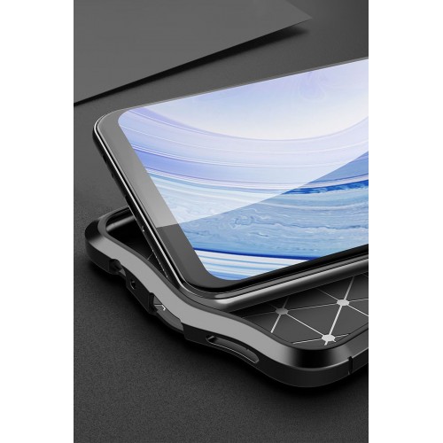 Newface Xiaomi Redmi Note 9 Kılıf Focus Derili Silikon - Siyah Newface Xiaomi Redmi Note 9 Kılıf Focus Derili Silikon - Siyah