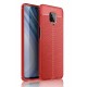 Newface Xiaomi Redmi Note 9S Kılıf Focus Derili Silikon - Kırmızı Newface Xiaomi Redmi Note 9S Kılıf Focus Derili Silikon - Kırmızı