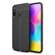 Newface Huawei P40 Lite E Kılıf Focus Derili Silikon - Siyah Newface Huawei P40 Lite E Kılıf Focus Derili Silikon - Siyah