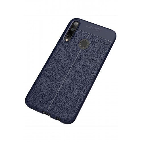 Newface Huawei P40 Lite E Kılıf Focus Derili Silikon - Lacivert Newface Huawei P40 Lite E Kılıf Focus Derili Silikon - Lacivert