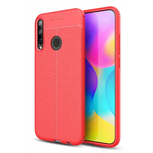 Newface Huawei P40 Lite E Kılıf Focus Derili Silikon - Kırmızı Newface Huawei P40 Lite E Kılıf Focus Derili Silikon - Kırmızı