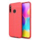 Newface Huawei P40 Lite E Kılıf Focus Derili Silikon - Kırmızı Newface Huawei P40 Lite E Kılıf Focus Derili Silikon - Kırmızı