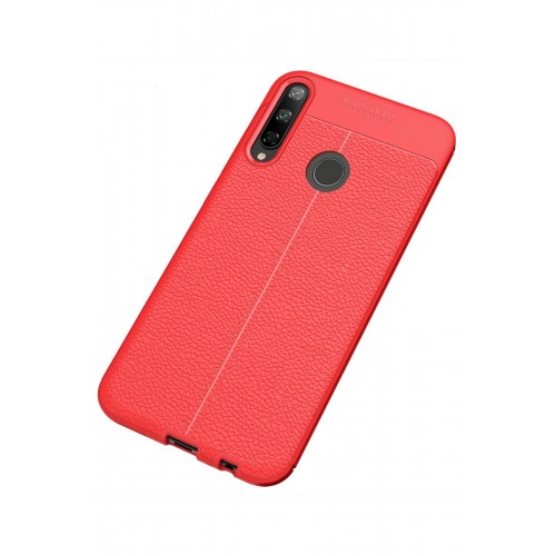 Newface Huawei P40 Lite E Kılıf Focus Derili Silikon - Kırmızı Newface Huawei P40 Lite E Kılıf Focus Derili Silikon - Kırmızı