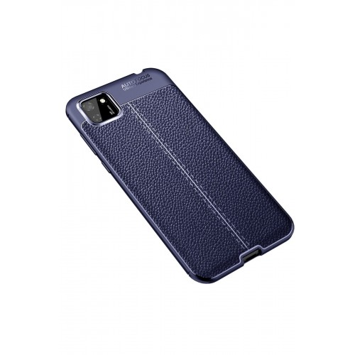 Newface Huawei Y5P Kılıf Focus Derili Silikon - Lacivert Newface Huawei Y5P Kılıf Focus Derili Silikon - Lacivert