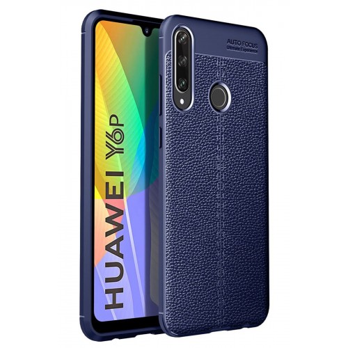 Newface Huawei Y6P Kılıf Focus Derili Silikon - Lacivert Newface Huawei Y6P Kılıf Focus Derili Silikon - Lacivert