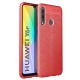 Newface Huawei Y6P Kılıf Focus Derili Silikon - Kırmızı Newface Huawei Y6P Kılıf Focus Derili Silikon - Kırmızı