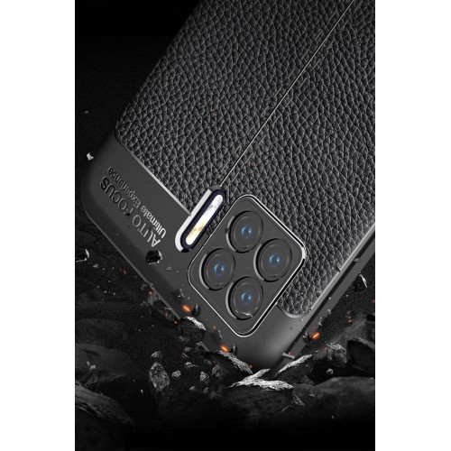 Newface Oppo A73 Kılıf Focus Derili Silikon - Lacivert Newface Oppo A73 Kılıf Focus Derili Silikon - Lacivert