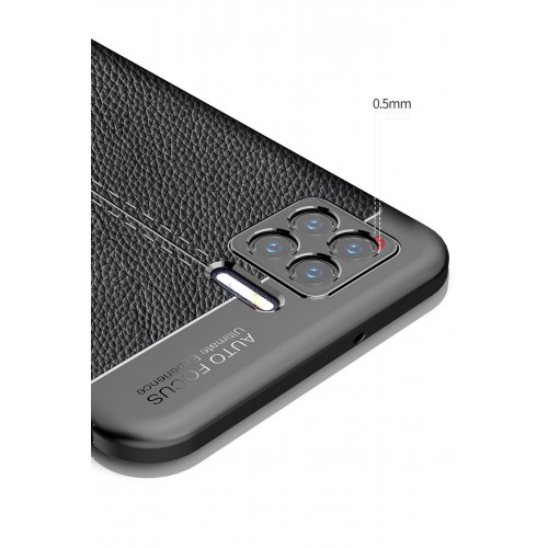 Newface Oppo A73 Kılıf Focus Derili Silikon - Lacivert Newface Oppo A73 Kılıf Focus Derili Silikon - Lacivert