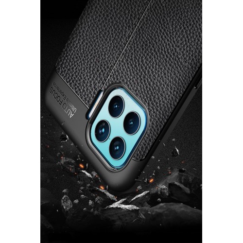 Newface Oppo Reno 4 Lite Kılıf Focus Derili Silikon - Siyah Newface Oppo Reno 4 Lite Kılıf Focus Derili Silikon - Siyah