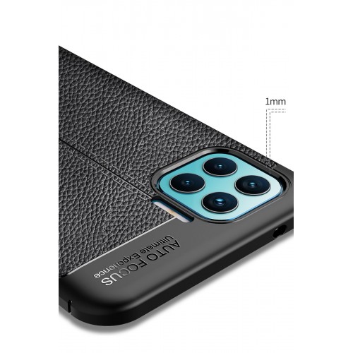 Newface Oppo Reno 4 Lite Kılıf Focus Derili Silikon - Kırmızı Newface Oppo Reno 4 Lite Kılıf Focus Derili Silikon - Kırmızı