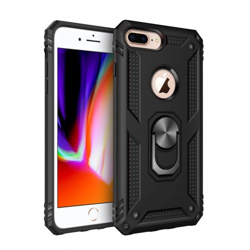 Newface iPhone 7 Plus Kılıf Sofya Yüzüklü Silikon Kapak - Siyah Newface iPhone 7 Plus Kılıf Sofya Yüzüklü Silikon Kapak - Siyah