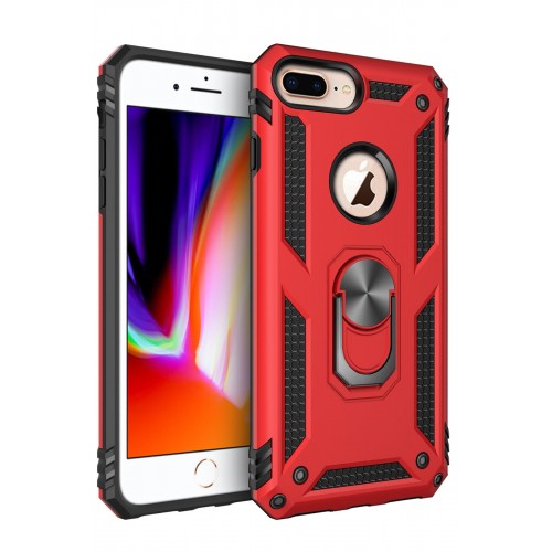 Newface iPhone 7 Plus Kılıf Sofya Yüzüklü Silikon Kapak - Kırmızı Newface iPhone 7 Plus Kılıf Sofya Yüzüklü Silikon Kapak - Kırmızı