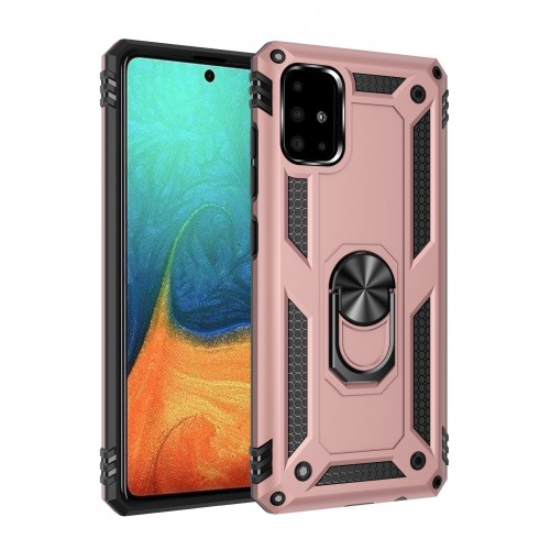Newface Samsung Galaxy A71 Kılıf Sofya Yüzüklü Silikon Kapak - Rose Newface Samsung Galaxy A71 Kılıf Sofya Yüzüklü Silikon Kapak - Rose