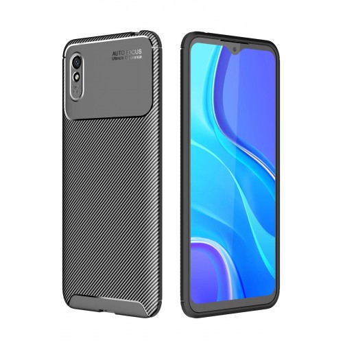 Newface Xiaomi Redmi 9A Kılıf Focus Karbon Silikon - Siyah Newface Xiaomi Redmi 9A Kılıf Focus Karbon Silikon - Siyah