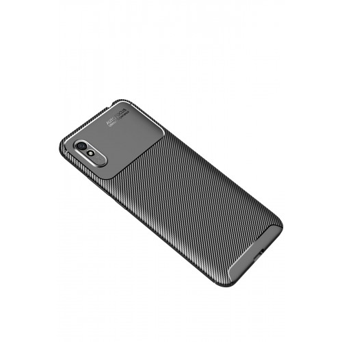 Newface Xiaomi Redmi 9A Kılıf Focus Karbon Silikon - Siyah Newface Xiaomi Redmi 9A Kılıf Focus Karbon Silikon - Siyah